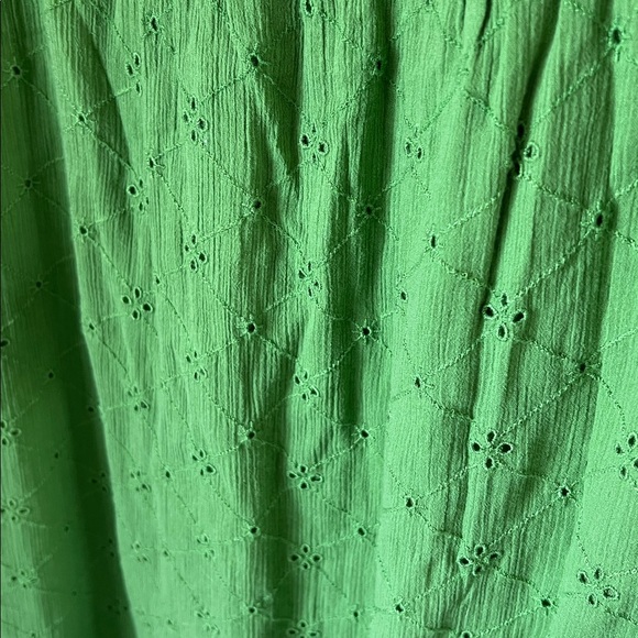 Free people meant to be green strapless eyelet midi dress - Picture 6 of 12